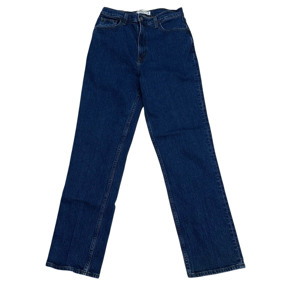 Abercrombie & Fitch Women 90s Straight Denim Jeans Ultra High Rise Size 28